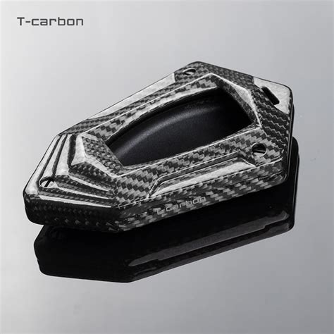 T-carbon genuine carbon fibre key cover and keychain compatible for Me