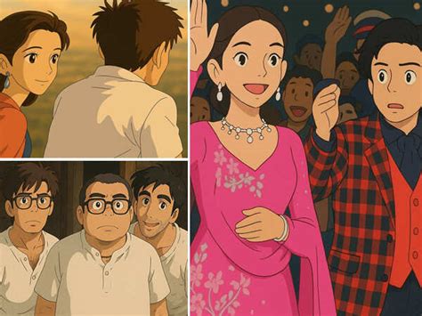 Iconic Bollywood Scenes in Ghibli-Style Created by AI | Filmfare.com