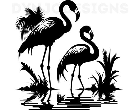 Flamingo Clipart Black And White