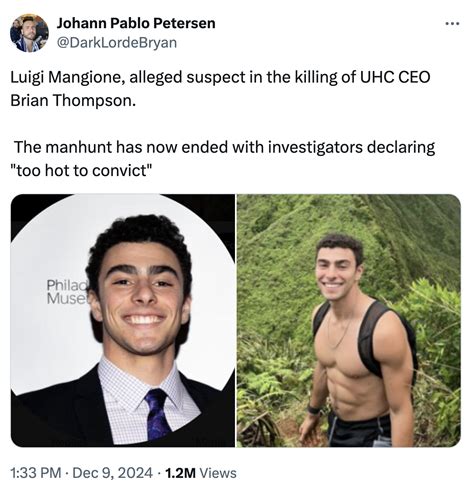 "Too hot to convict" | Luigi Mangione Suspected UnitedHealthcare CEO ...