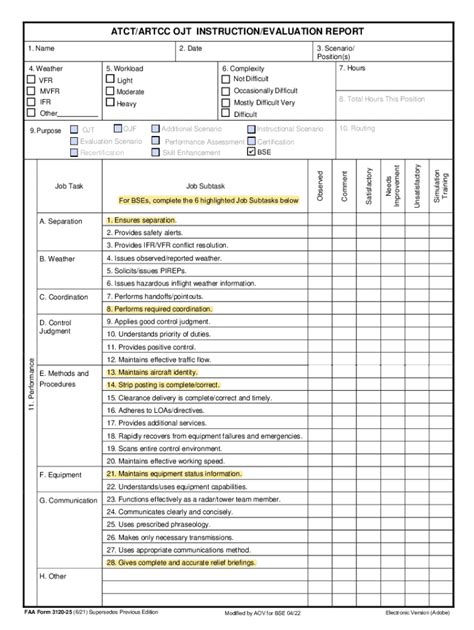 2022-2026 FAA Form 3120-25 - Fill Out, Sign & Share Online | pdfFiller