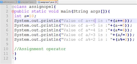 Image result for Sample Java Operator Code