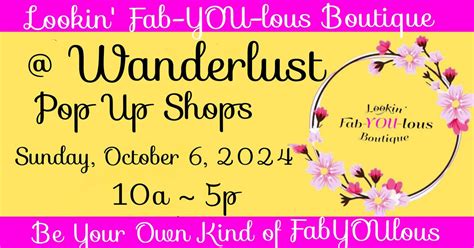 LFB Popping Up @ Wanderlust Pop Up Shops Fall, Wheeler Ferris Wheel ...