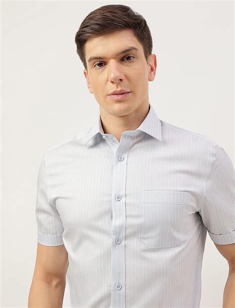 Buy Cotton Rich Striped Short Sleeves Shirt at Marks & Spencer