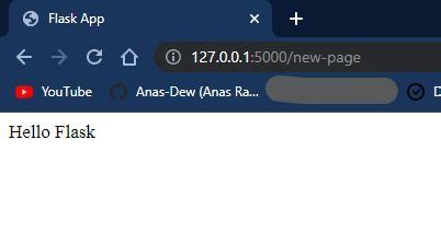 Route in Flask Python 的图像结果