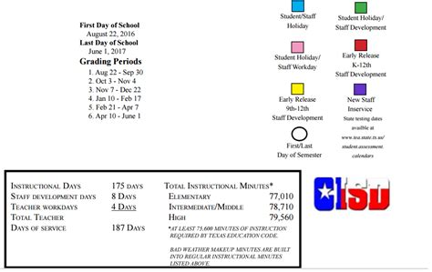North Crowley High School - School District Instructional Calendar ...