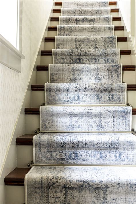 DIY Washable Stair Runner Tutorial with Ruggable Rugs