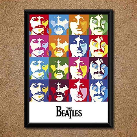 Unique Indian Crafts Handmade Beatles Wall Poster Laminated (with PVC ...