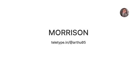 MORRISON — Teletype