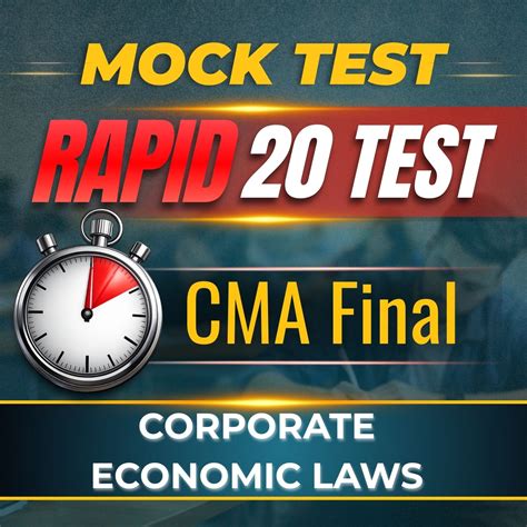 CMA Final Corporate Economic Laws (Paper 13) - Rapid 20 Test