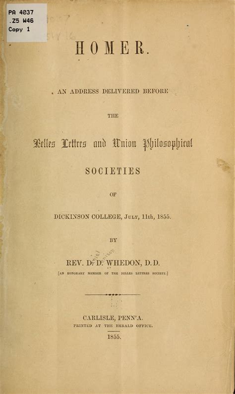 Homer. | Library of Congress