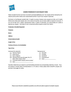 Hasbro Copyright Permission - Fill Online, Printable, Fillable, Blank ...