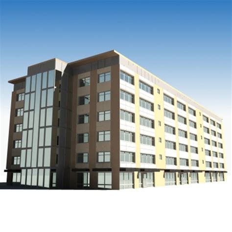 3DS Max Building Model 的图像结果