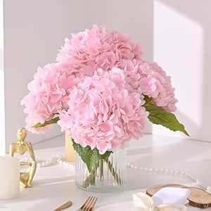 Fox & Fern Stunning Artificial Hydrangea Flower Stick GAAFHY-55LP ...