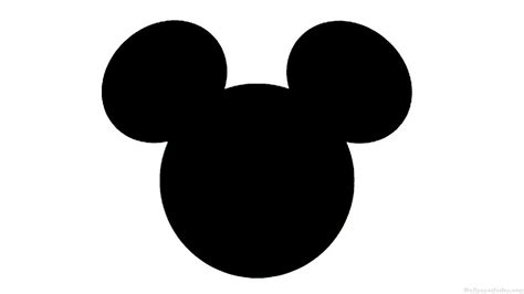 Mickey Mouse Head Silhouette Clip Art