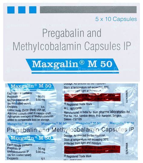 Maxgalin M 50 Capsule 10: Uses, Side Effects, Price & Substitutes