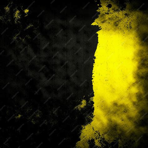 Vintage grunge black and yellow concrete abstract texture studio wall ...