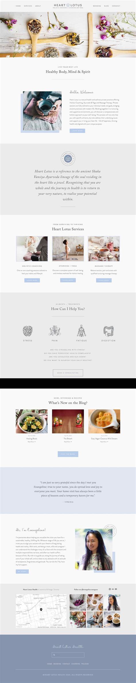 15 best example Squarespace websites • health & wellness edition ...