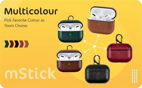 mStick Airpods Pro Leather Protective Cover Compatible with Airpod Pro ...