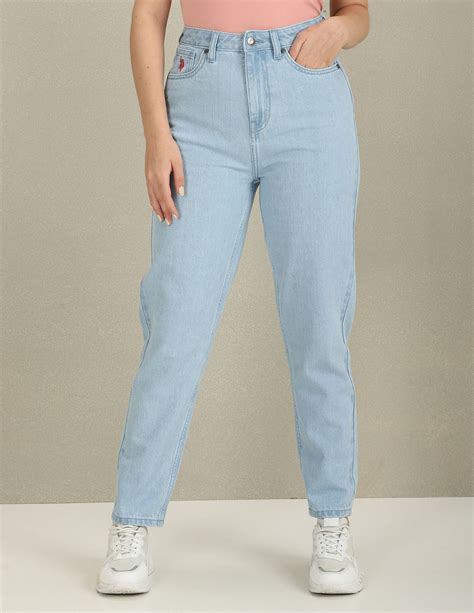 Mom Fit High Rise Jeans – U.S. Polo Assn. India