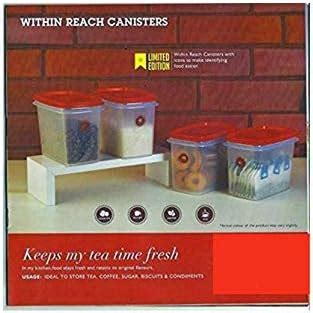 Buy Tupperware Within Reach Plastic Canister Set, 800ml, Set of 4 ...