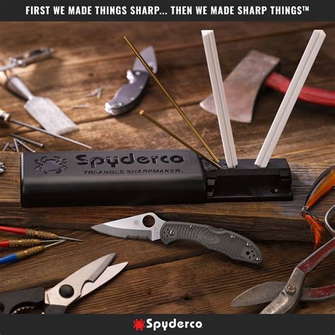 Spyderco Tri-Angle Sharpmaker Knife Sharpener Set with DVD 204MF ...