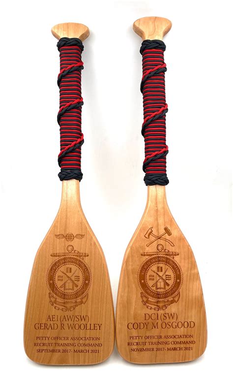 Military Navy Paddle Award Custom Personalized Laser Engraved Cherry ...