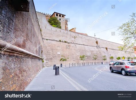 Walls Around Vatican City In Rome, Italy Stock Photo 121172263 ...
