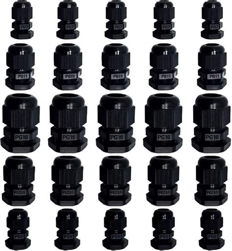 Cable Glands - 25 Pack Plastic Waterproof 3.5-13mm India | Ubuy