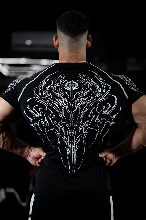 NIGHT WALKER ELITE COMPRESSION FIRE RED PRINT (SHADOW BLACK)