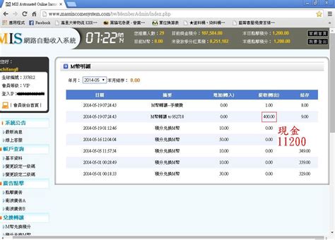 MIS网路自动收入系统 - 繁體中文