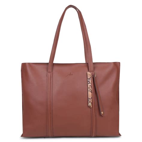 Tan Tote & Laptop Tote Bag for Women