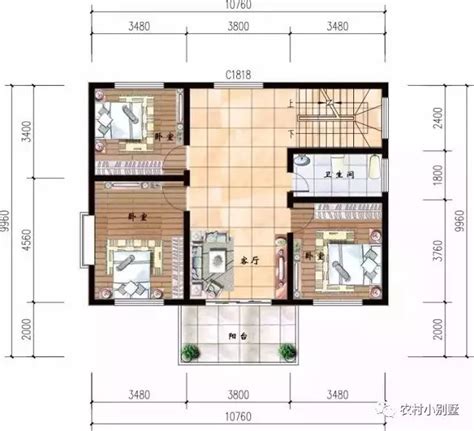 QH2003欧式农村二层小洋房自建房设计图别墅设计图纸简单小户型经济型 - 青禾乡墅科技