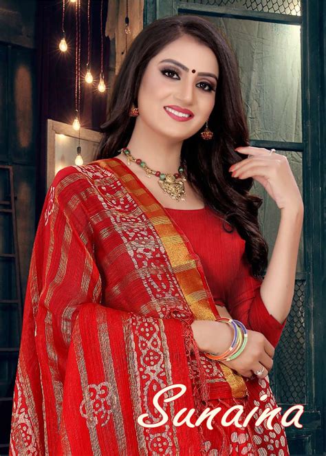 Sunaina Weight Less Casual Wear Sarees Catalogue