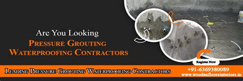 Pressure Grouting Waterproofing Contractors|Chennai|Coimbatore|Trichy ...