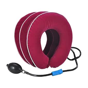 Buy MYADDICTION Cervical Vertebra Traction Device Inflatable Metal Ball ...