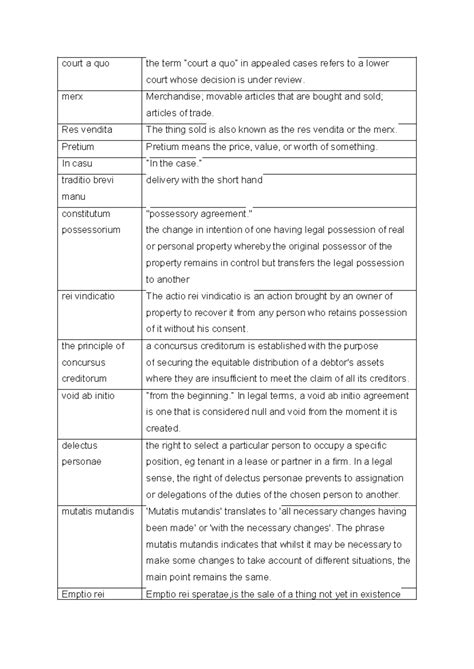 Latin vs English Law of Contracts - court a quo the term “court a quo ...