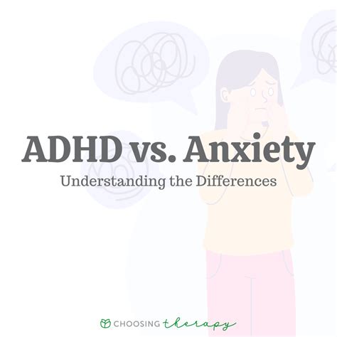 Differences Between ADHD & Anxiety