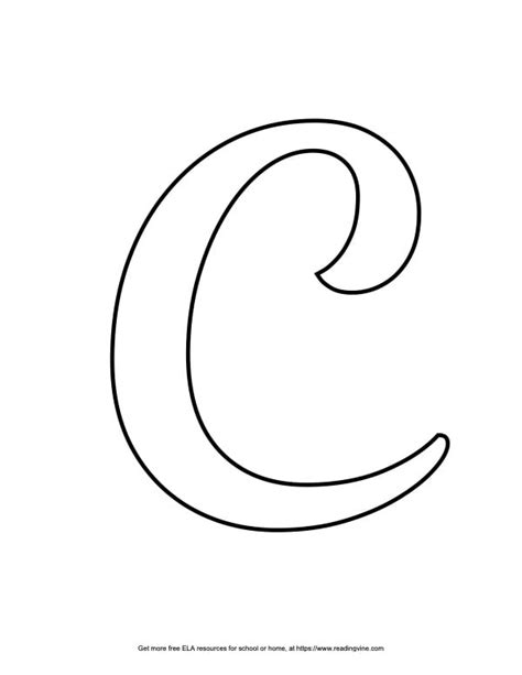 Bubble Letter C | 19 Free Printable Styles