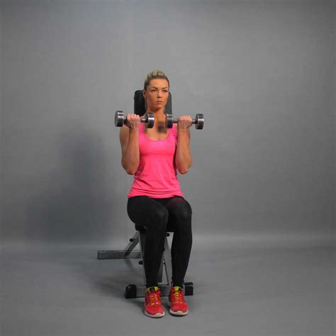 Dumbbell Sitting Biceps Curl – Fit Drills Website
