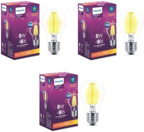 Buy PHILIPS Full Glow 9-watt B22 Clear LED Bulb | Warm White, Pack of 4 ...