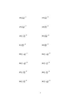 Image result for Multiplying Negative Indices