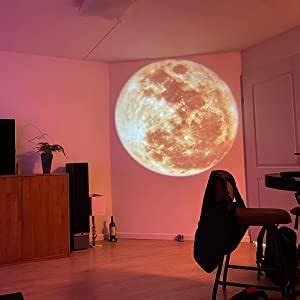 Buy TheTrendyyHouse Moon Light Lamp Projector Night Light Lamp ...