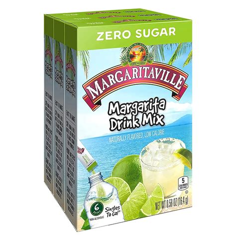 Margaritaville Singles To Go Water Drink Mix - Margarita Flavored, Non ...