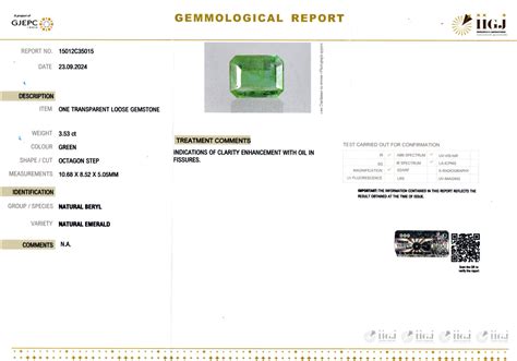 Emerald - 3.53 Carats (Panna - 3.85 Ratti) Stone at Best Price | Mewar ...