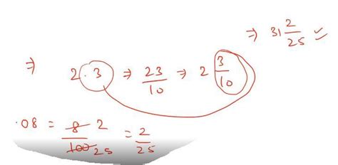 31.08 as a mixed fraction is? - Brainly.in