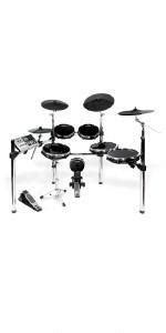 Alesis DM6 USB Kit Five-Piece Electronic Drum Set(Black) : Amazon.in ...