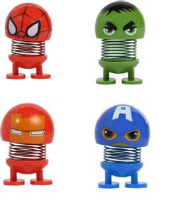 Zahuu Marvel Bobble Head or Spring Toy Figure for Car Dash Board ...