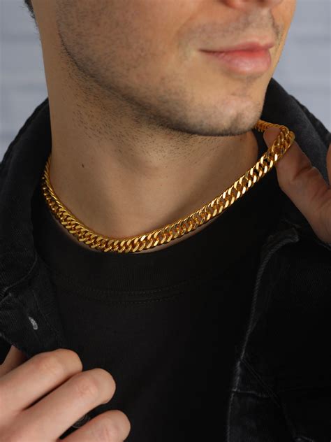 Classic Cuban Gold-Plated Link Chain for Men – Priyaasi