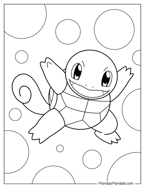 Pokemon Colouring Pages Squirtle